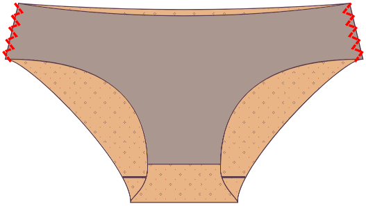 Sew the side seams
